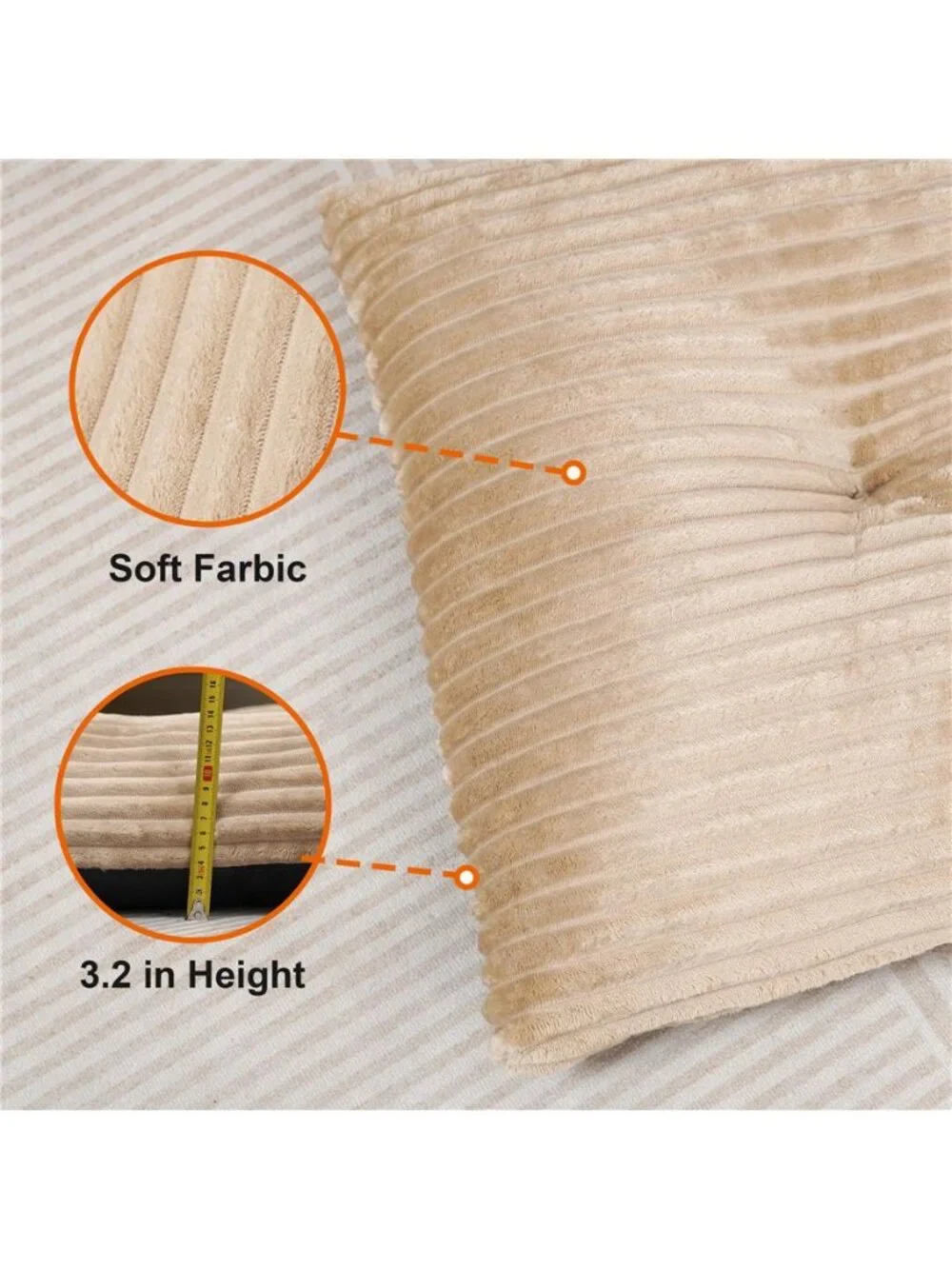 Washable Dog Bed Deluxe Plush Crate Comfy Kennel Pad Anti-Slip Pet M(30